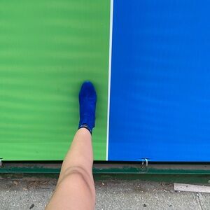 ASOS Royal Blue suede Heeled Boots